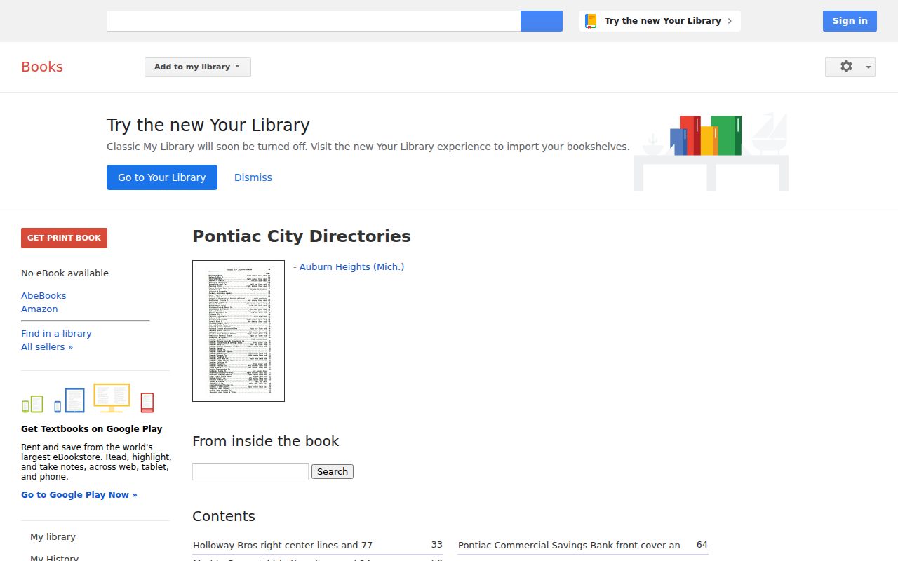 Waterford Township directory for Pontiac city records