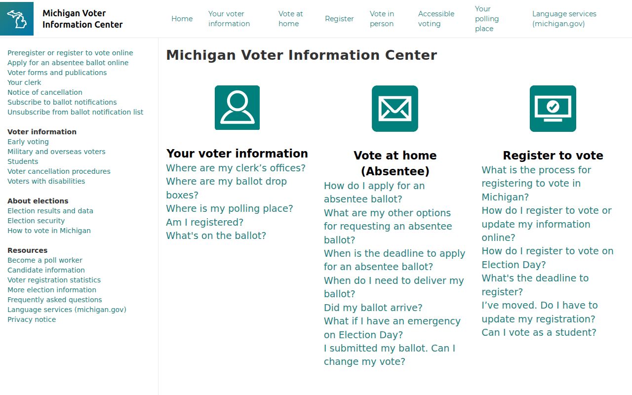 Waterford Township directory for resident voter lookup